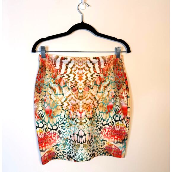 Johanne Beck Abstract Print Pencil Skirt Small NWT Made in USA - Picture 2 of 7
